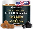 Shilajit para Hombres y Mujeres - Shilajit Gummies - Shilajit Pure Himalayan tención 600mg Shilajit, 150 Gummies (75 Servings)