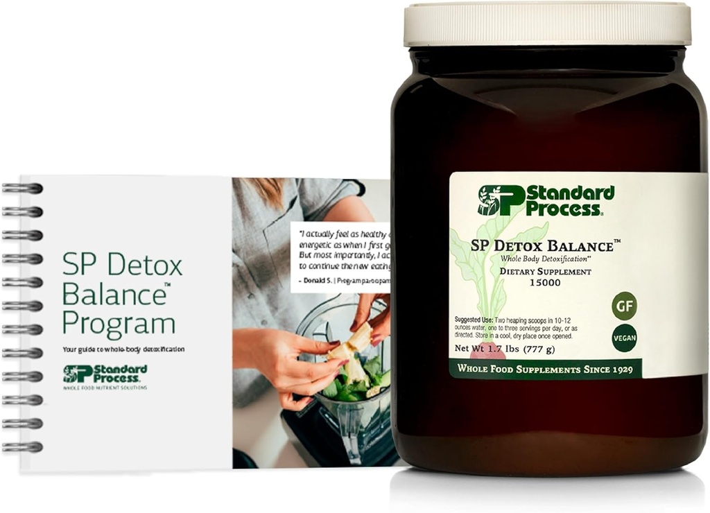 Standard Process SP Detox Balance, 10-Day Program Kit - Detox Cleanse with Pea Protein, Iron, Magnesium & Choline - Vegan, Non-Dairy &amp; Gluten-Free - 1 Kit