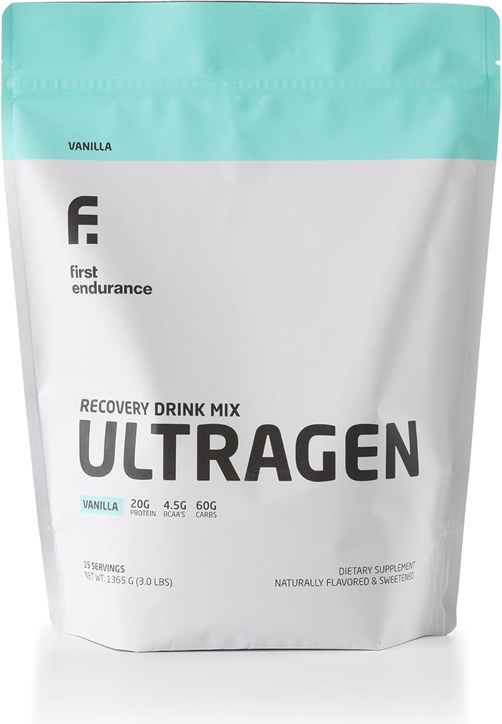 PRIMER ENDURANCE Ultragen Workout Recovery Powder, Protein Mix, Boosts Energy, Acelera la recuperación viv Vanilla, 15 Servings