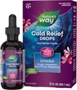 Camino de la Naturaleza Umcka ColdCare Homeopático, Shortens Colds, Sore Throat, Cough y Congestion, Phenylephrine Free, Non-Drowsy, 2 Fl. Oz. Drops