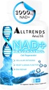 ALLTRENDS Health NAD Suplemento 1000mg ←Resveratrol 500mg TENTMG Trimetilglycine 500mg ANTEVitamins for Cell Regeneration, Heart & cerebro Function, DNA Repair, Longevity, Energy ' Oxidative Stress ← 60Caps
