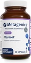 Metagenics Thyrosol - Suplemento mineral de vitamina &amp; soporte tiroideo saludable " fatiga relacionada con estrés* - con Zinc, Selenium " Rhizoe Extract - 90 cápsulas