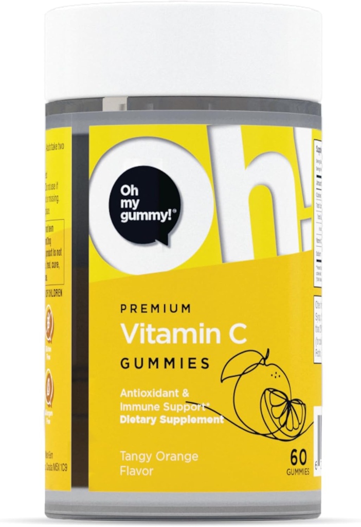 Oh My Oh Vitamin C Gummies para adultos y niños – Suplemento para la salud de la inmunidad, el hueso y el músculo - Ayuda Body Store Iron