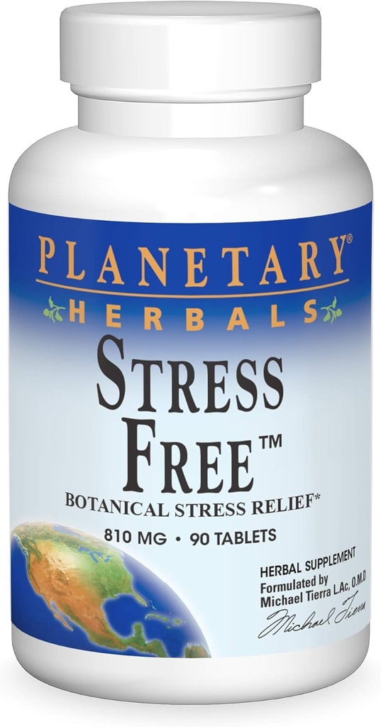 Herbals planetario Estrés sin calma tabletas, 810 mg, 90 Conde