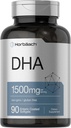 Horbaach DHA Suplemento 1500mg TENIDO 90 Softgels TENIDO EPA, Omega 3, DHA TENIDO Non-GMO, Gluten Free