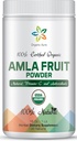 Certified Organic Aura Amla Powder 16Oz - 1Lb. Powerhouse of Natural Vitamin C. Gran Fuente de Antioxidantes. Apoya la inmunidad y la vitalidad.