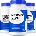 (Pack of 3) NervoVive – Original Nervo Vive Nerve Health Support Fórmula, Total Nerve Care with Natural Ingredients for Comfort & Signal Function ← NervoVive24 Easy-to-Take Daily Pills (180 cápsulas)