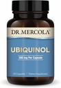 Dr. Mercola Ubiquinol, 30 Serviciones (30 cápsulas), 200 mg Por cápsula, Suplemento dietético, apoya la producción de energía, no GMO