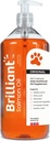 Aceite de Salmón Brillante para Perros, Gatos &amp; Puppies ← Omega 3 Fish Oil Suplemento líquido con DHA, EPA Fatty Acids ← Soporta Skin and Coat, Immune System " Joint Function ← Hofseth BioCare (34oz)
