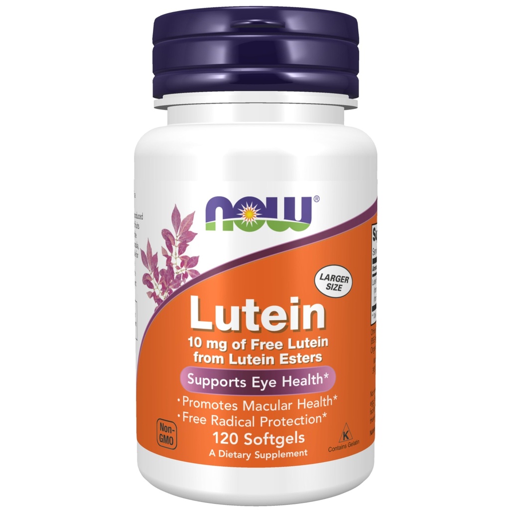 NOW Foods Lutein Esters, 120 Sgels 10 mg (Pack of 2)