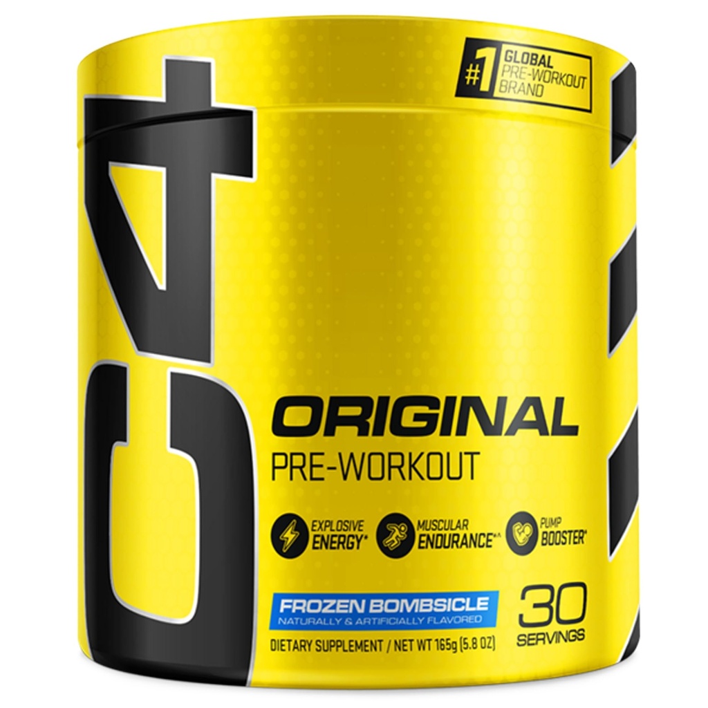 Cellucor C4 Original Pre Workout Powder Bombsicle Sugar Free Preworkout Energy for Men &amp; Women 150mg Caffeine + Beta Alanine + Creatine - 30 Servings (Packaging May Vary)
