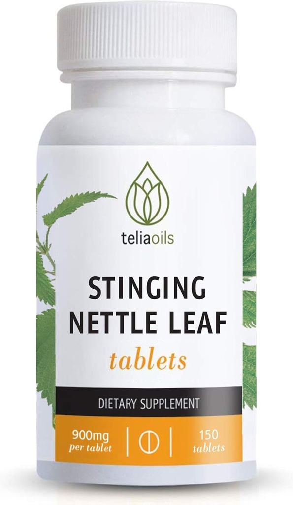 Teliaoils Nettle Leaf Capsules 900mg – Stinging Nettle Extract Tablets for Seasonal Relief, Immune & Respiratory Support – 150 cápsulas Vegan