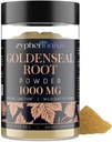 Goldenseal Root Powder Orgánico 1000 mg - Goldenseal Powder Suplemento para Immune & Gut, Puro & Natural Herbal Goldenseal Suplemento, Gluten Gratis - 60 Servings(1 Botella)
