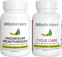 BiOptimizers Magnesium Breakthrough 4.0, (30 Capsules) & Cycle Care, (45 Capsules) - Natural Sleep, Brain, y Menstrual Relief Support Suplemento Bundle