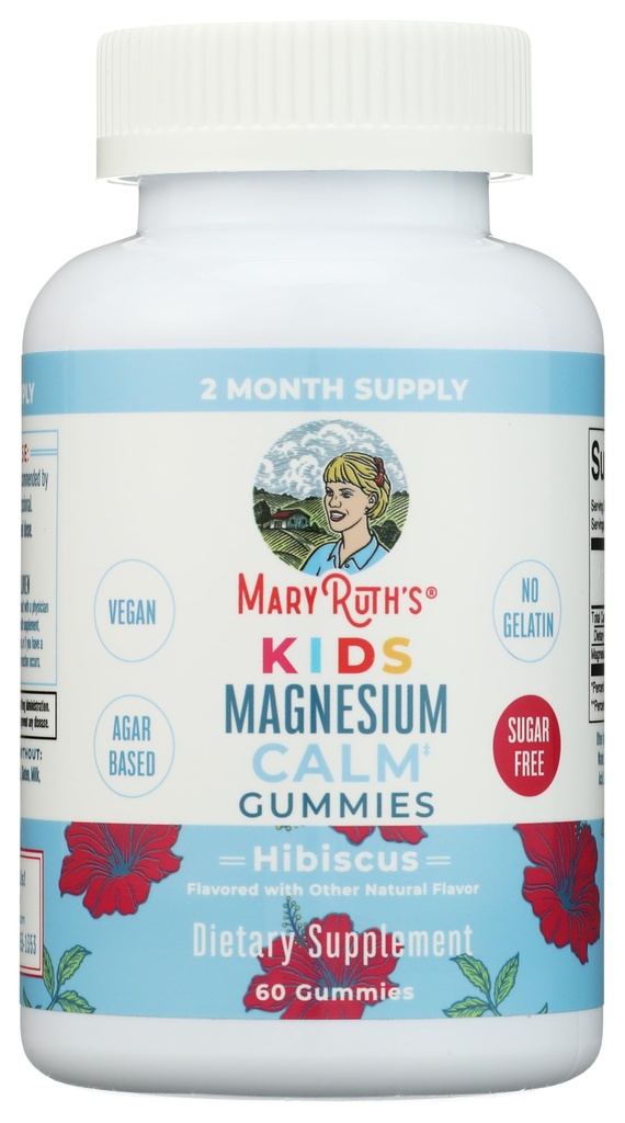 Kids Magnesium Citrate Gummies by MaryRuth's Silencio 2 Month Supply ← Sugar Free ← Calm Magnesium Gummies for Kids 2+ Silencio Bone Health ← Calcium Absorption ← Essential Mineral ← Vegan tención 60 Conde