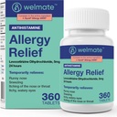 WELMATE - Levocetirizine Dihydrochloride 5mg (360 ct) - Non Drowsy Alergy Medicine - 24 horas - Antihistamine - Generic Allergy Pills - Over-The-Counter Medication