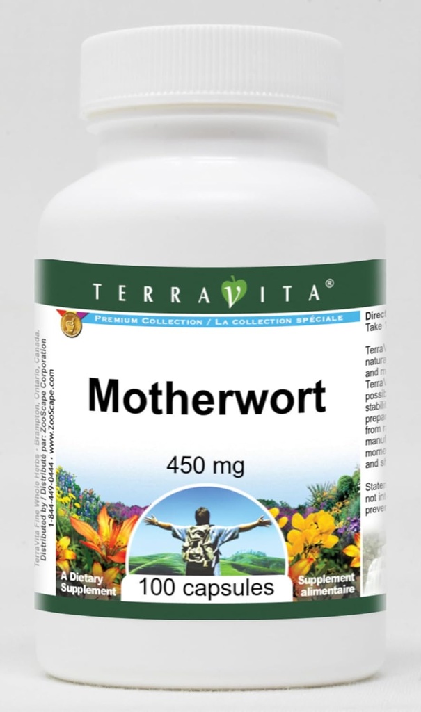 Terravita Motherwort - 450 mg (100 cápsulas, ZIN: 510852)