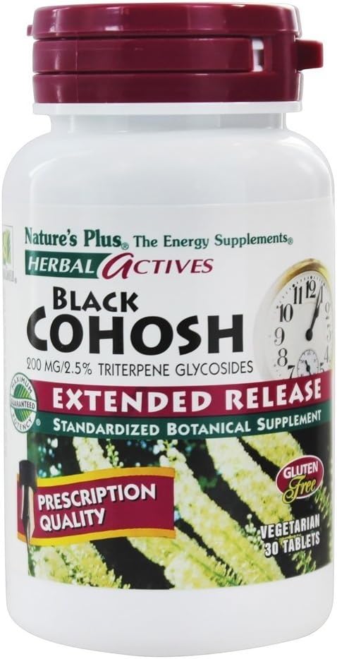 Más de la Naturaleza Cohosh Negro E/R 200 mg Tabletas, 30 Cuenta
