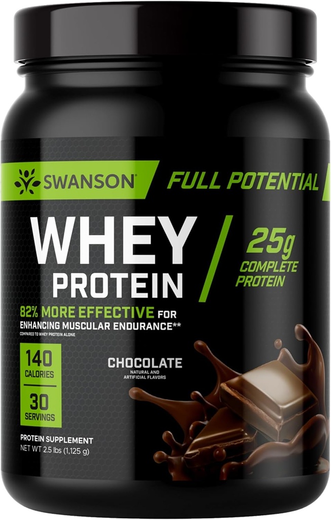 Swanson Whey Protein potencial completo - Chocolate