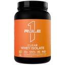 Regla 1 Borrar el aislamiento Whey - 20g Proteína de aislamiento completo, más de 9g EAAs, 300 mg de minerales electrolitos, 90 calorías, luz, crisis y sabor refrescante (27 servidos, mango de melocotón)