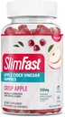 SlimFast Apple Cider Vinegar Gummies, Suplemento dietético con 500 mg Organic Apple Sider Vinegar por Serving, Crisp Apple Flavor, 45 Servings (Packaging May Vary)