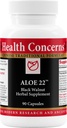 Salud Preocupaciones Aloe 22 – Apoyo Digestivo " Limpieza intestinal: estreñimiento, Bloating " Parasite Detox Suplemento – Nuez Negra, Ginger, Myrobalan " Aloe Vera Herbal Fórmula – 90 cápsulas
