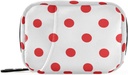 Naanle Red y White Polka Dots Pill Box 7 Day Case Bag Travel Organizer with Zipper Portable Weekly Compact Size for Vitamin Supplement Holder A Dots Red 4.6 x 3.14 x 1.88 Inch 0.12 kilograms