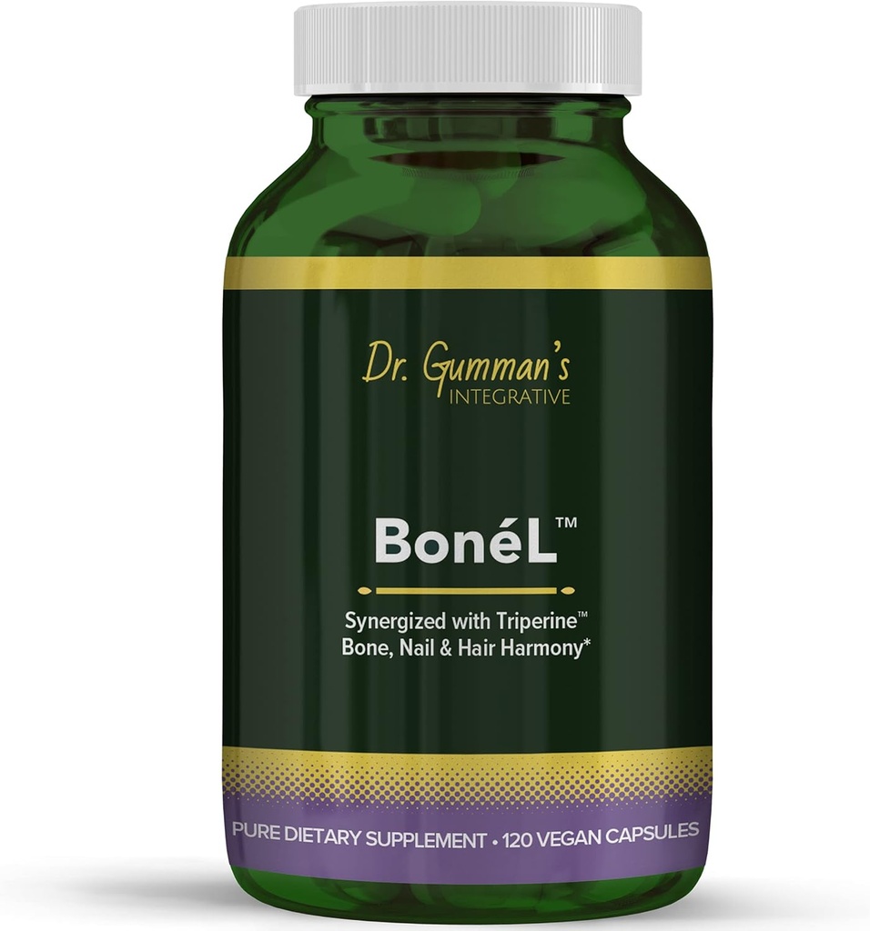 Bone'L - Hueso, Armonía del cabello de uñas - Potencia más alta, Bio-Actividad máxima, Nutracéutica Armonía cápsulas Vegan