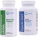 Cerule Stemenhance + Cyactive Spirulina Support Ultra Stem Cell Support Suplemento con Extractos de Microalgas de agua dulce y Macroalga marina para ayudar a aumentar la circulación de células madre adultos y graduación