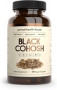 Orgánica de Cohosh Negro 1000 mg 60 Sirve para Menopause, Sudaderas Nocturnas y Apoyo al sueño Silencio Vegetariano, Orgánico, No-GMO &amp; Gluten Gratis