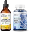 Wild &amp; Organic Echinacea Goldenseal Tintura 4 fl oz &amp; Lung Detox Gummies