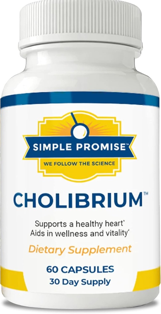 Promesa simple - Colibrio - Suplemento de novio con Lions Mane - Heart and Cholesterol Support, 60 cápsulas