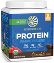 Pólvora orgánica con base de proteínas Ø Vegan Orgánica Proteína Polvo Chocolate Saborado con BCAA Aminoácidos y cáñamo Pea Blend ← Non-GMO Soy Dairy Filler " Gluten Free (Chocolate, 17 Servings)