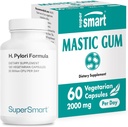 Supersmart - H. Pylori Formula Bundle (Acción completa) - Probiotic L. Reuteri w/Mastic Gum ← Non-GMO &amp; Gluten Free - 60x2 &amp; 120 Vegetarian Capsules