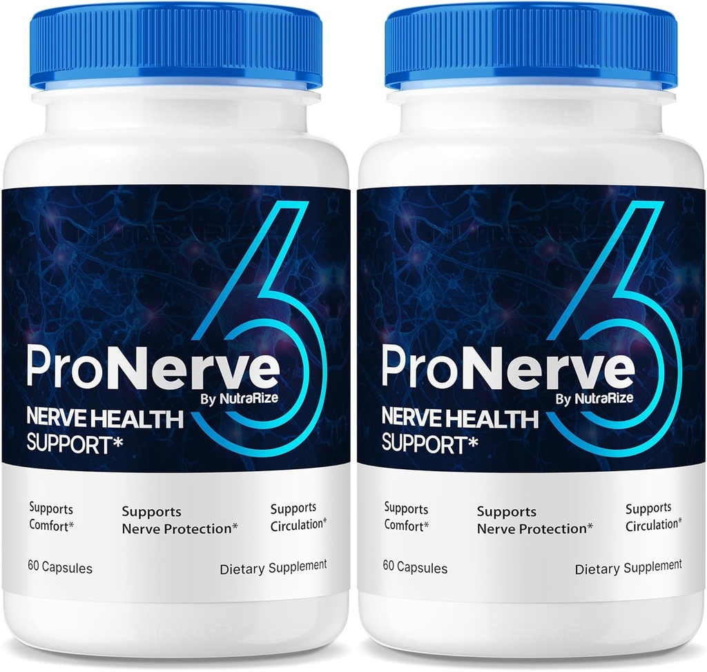 NutraRize (2 Pack) ProNerve6 Neuropathy, ProNerve 6 Nerve Support Supplement, Pro Nerve 6 Capsules, ProNerve6 Pastillas Reseñas (120 cápsulas)