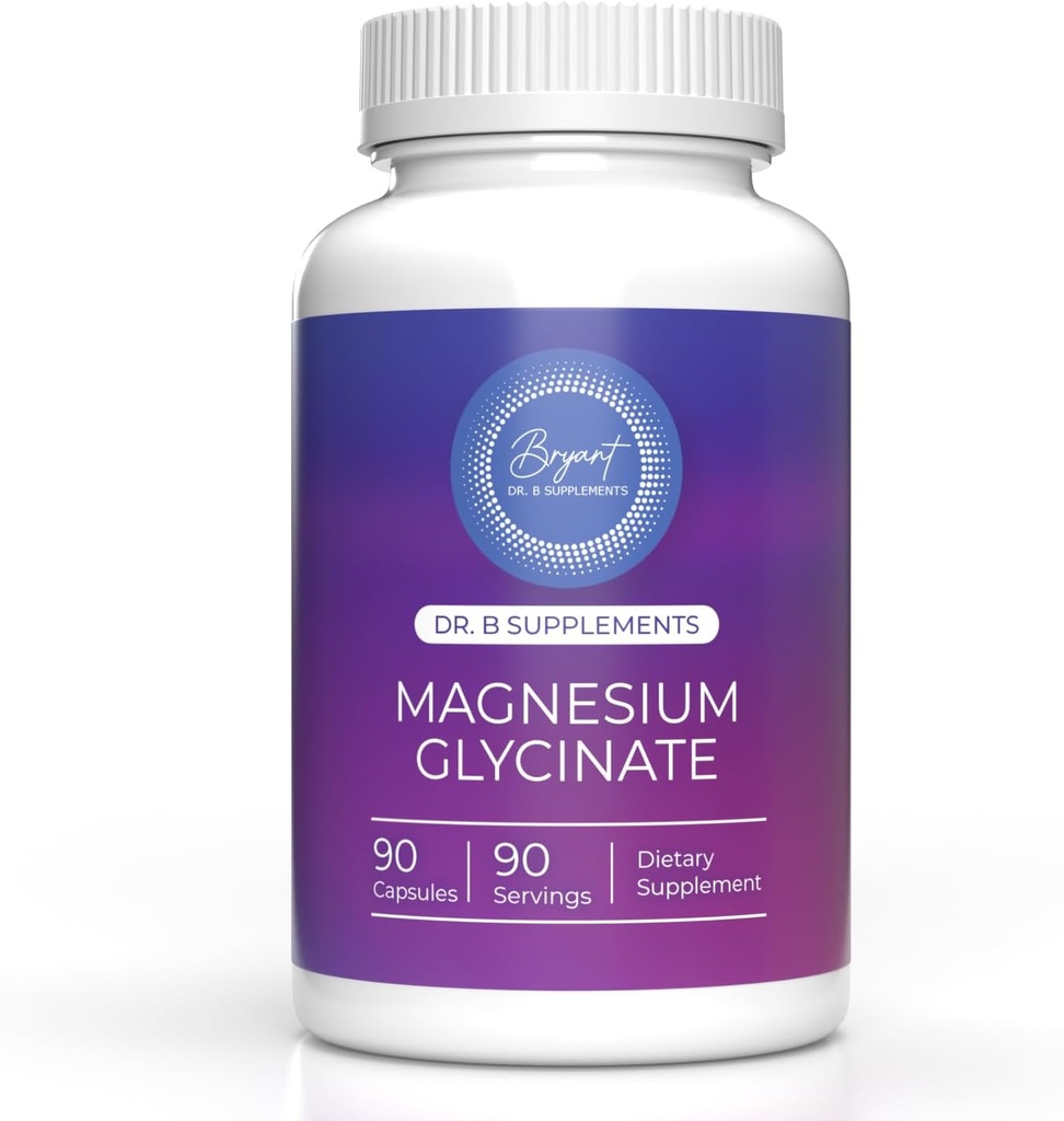 Encapsulation Magnesium (Glycinate) 120 mg - Supplement to Support Stress Relief, Sleep, Heart Health, Nerves, Muscles, and Metabolism* - Highly Absorbable Magnesium Glycinate - 90 Capsules