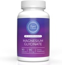 Magnesio de Encapsulación (Glycinate) 120 mg - Suplemento de Apoyo Alivio de Estrés, Dormir, Salud del Corazón, Nervios, Musculos y Metabolismo* - Glice de magnesio altamente absorbible - 90 cápsulas