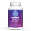 Magnesio de Encapsulación (Glycinate) 120 mg - Suplemento de Apoyo Alivio de Estrés, Dormir, Salud del Corazón, Nervios, Musculos y Metabolismo* - Glice de magnesio altamente absorbible - 90 cápsulas