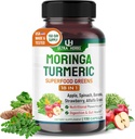 Superfood Greens 18 IN 1 - with Fruits & Vegetables & Herbs -Moringa, Alfalfa, Apple, Spinatch, Banana, Strawberry- Boost Energy, Immunity and Gut Health (150 días de suministro (paquete de 1))
