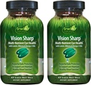 Irwin Naturals Vision Sharp Multi-Nutrient Eye Health - 42 Liquid Soft-Gels, Pack de 2 - con Lutein, Bilberry & Omega-3s - 42 Total Servings