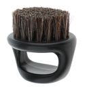Salon Barber Wood Bristles Hair Beard Cleansing Grooming Brush Hombres Mustache Shaping Comb - Negro
