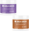 Amla Powder &amp; Green Tea Superfood Suplemento con Elderberry &amp; Pumpkin Spice, Orgánico, Vegan, 30 Servimientos