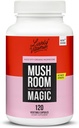 LIVELY VITAMIN CO. Mushroom Magic - Chaga - Cordyceps - Lions Mane - Turquía Tail - Reishi - Shiitake - Immune - Energy - Memory - Non-GMO - 120 Vegan Capsules