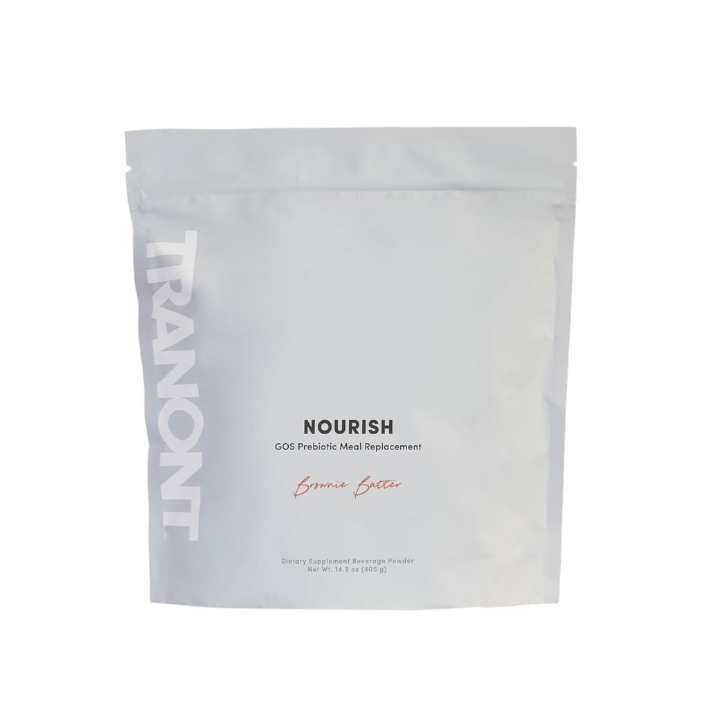 Tranont Nourish GOS Prebiotic Meal Replacement Shake (Brownie Batter, 14.3 oz)