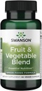 Swanson Fruit " Vegetable Blend - Natural Blend of Over 25 Fruits and Veggies Delivering Essential Nutrients - Powerful Green Foods Veggie Supplement - (60 Veggie Capsules)