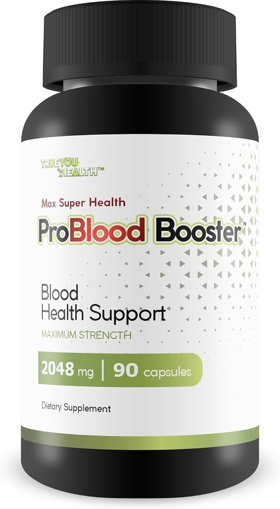 Max Super Health Pro Blood Booster - Suplemento de Apoyo a la Salud Sanitaria - Promover el flujo equilibrado de la salud sanguínea - Ayuda Circulatory Health - Apoyo Salud Vessel Sangre Saludable y Función cardiovascular
