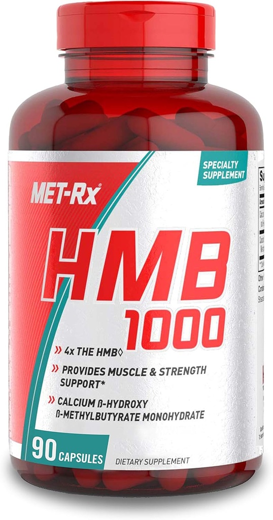 MET-Rx HMB 1000 Diet Suplemento cápsulas, 90 conde