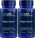 Extensión de vida Migra-EezeTM Standardized Butterbur-Ginger-Riboflavin Fórmula, 60 Cuenta (Pack of 2)