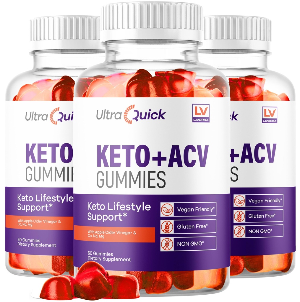 (3 Pack) Ultra Quick Keto ACV Gummies Weight Loss, Ultra Quick Keto ACV Gummies, UltraQuick Keto ACV Gummies, UltraQuick Keto Plus ACV Support Gummies, Ultra Quick Weight Loss Gummies for 3 Months