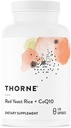 THORNE - Rice de levadura roja + CoQ10 - Mantener niveles de colesterol saludables &amp; Apoya la salud cardiovascular - Agregado soporte antioxidante* - Sin gluten, sin lácteos - 120 Actuaciones